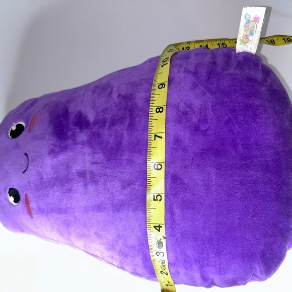 Purple Eggplant Smoochy Pals Very Soft & Squishy Foodie Plush by Linzy‎ Toys - Picture 12 of 13